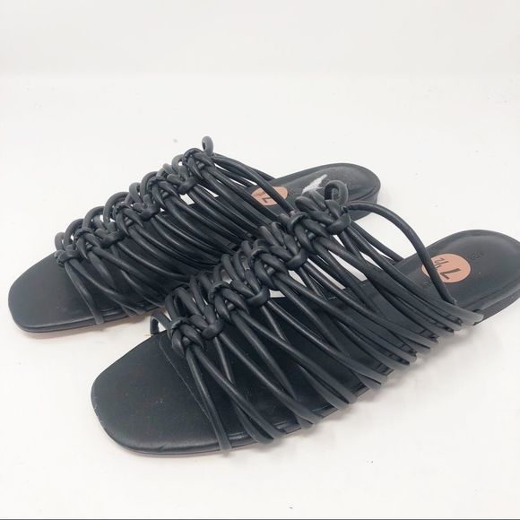 REBECCA MINKOFF | Maelynn Slides Black Strappy Sandals NEW Women’s Size 7.5 - Picture 7 of 12